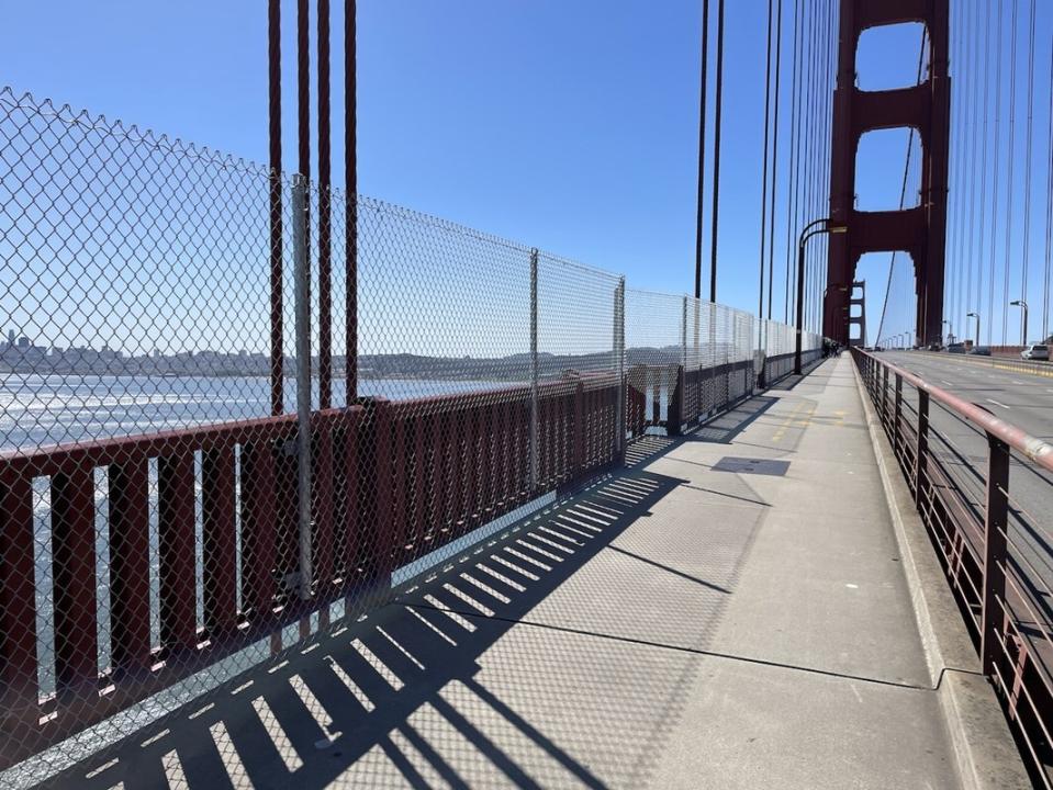 舊金山金門大橋(Golden Gate Bridge)的自殺防護網。(goldengate.org)