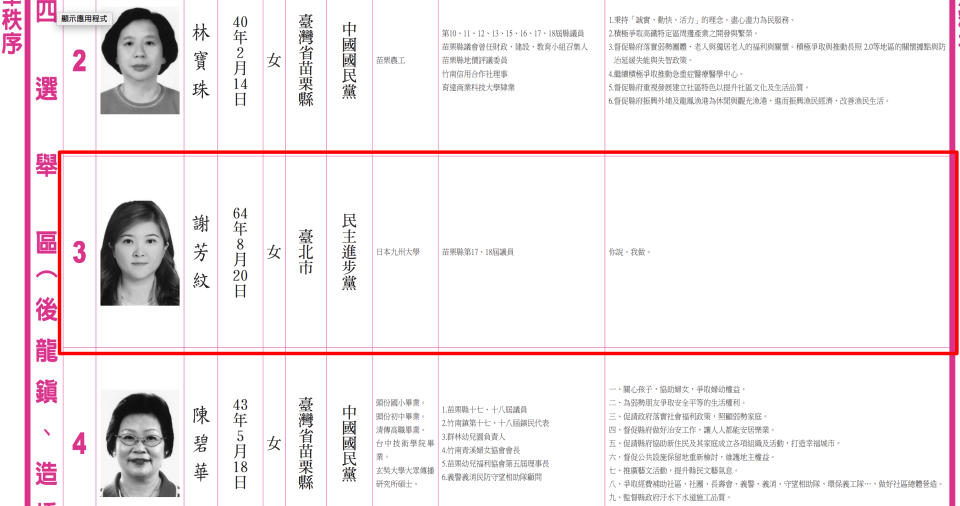 ▲最短政見！苗栗議員候選人「只寫 4 字」，網：「全國最中肯！」（圖／翻攝自選舉公報）