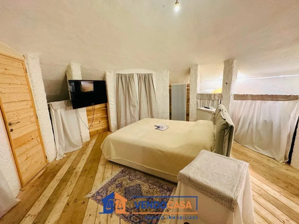 The bedroom at the mushroom house (Vendo Casa Gruppo Immobiliare)