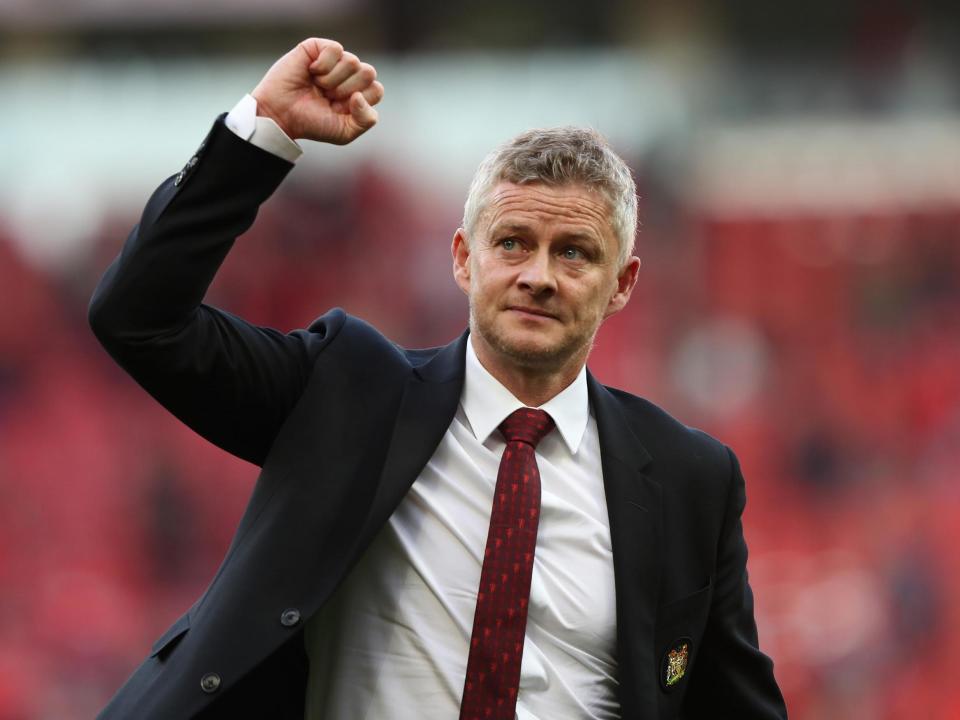 Manchester United manager Ole Gunnar Solskjaer: Manchester United via Getty Imag