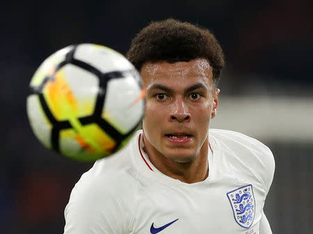 Soccer Football - International Friendly - Netherlands vs England - Johan Cruijff Arena, Amsterdam, Netherlands - March 23, 2018 England’s Dele Alli Action Images via Reuters/John Sibley