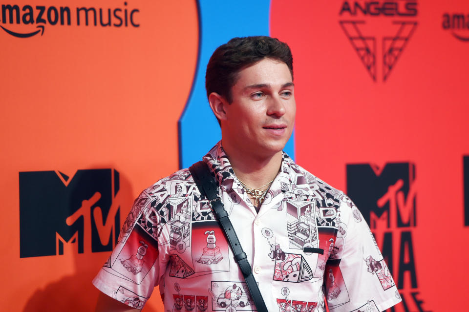 SEVILLE, SPAIN - NOVEMBER 03: Joey Essex attends the MTV EMAs 2019 at FIBES Conference and Exhibition Centre on November 03, 2019 in Seville, Spain. (Photo by Kate Green/Getty Images for MTV)