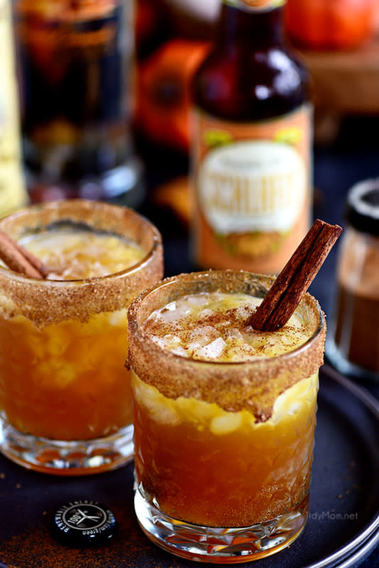 <p>Tidy Mom</p><p>Warming spices, pumpkin-flavored ale, spiced rum and butterscotch schnapps make this drink the best thing to hit your cocktail glass this fall. </p><p><strong>Get the recipe: <a href="https://tidymom.net/smashing-pumpkin-cocktail/" rel="nofollow noopener" target="_blank" data-ylk="slk:Smashing Pumpkin Cocktail;elm:context_link;itc:0;sec:content-canvas" class="link rapid-noclick-resp">Smashing Pumpkin Cocktail</a></strong></p>