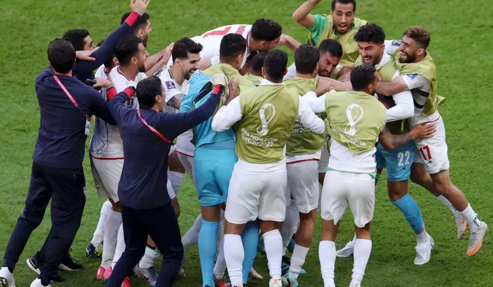 Irán vs Gales. Foto: FIFA.