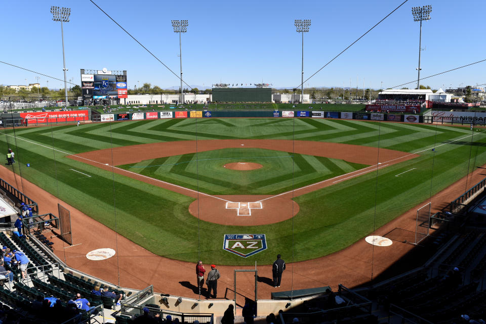 Surprise Stadium is one of a handful of Cactus League stadiums in Arizona. (Photo by Jennifer Stewart/Getty Images)