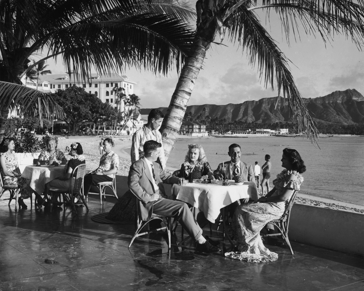 Waikiki Beach, Hawaii, 1945