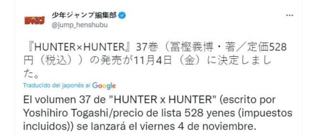 Cuatro años después, Hunter x Hunter ya tiene fecha de regreso