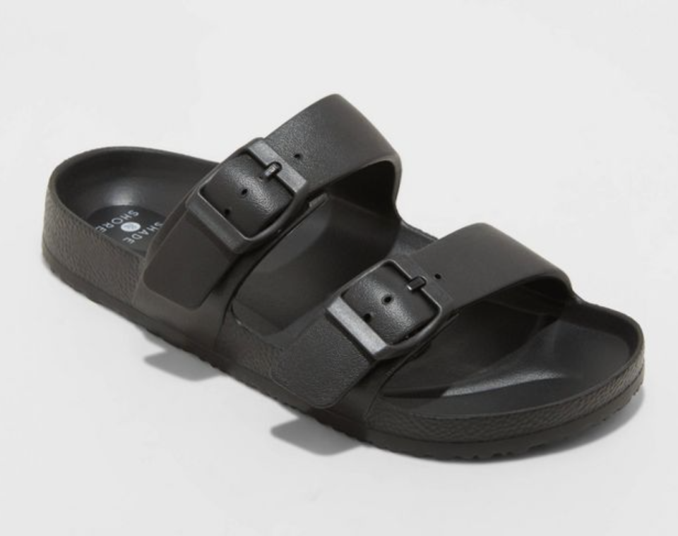 Target, Shade and Shore, sandals, ugly sandals, black sandals, rubber sandals