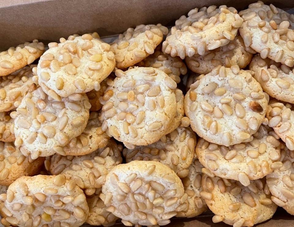 Pignoli cookies from Anna Bananas Bakery in Manahawkin.