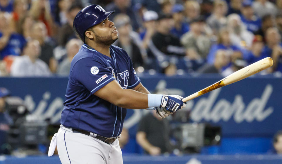 Jesus Aguilar looks like a bounce-back candidate in 2019. (Cole Burston/Getty Images)