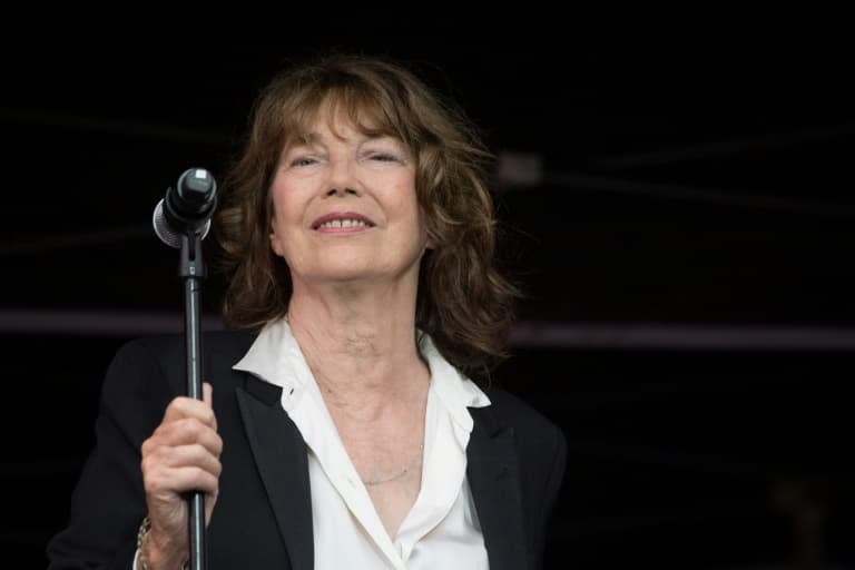 La chanteuse britannique Jane Birkin au festival des Vieilles Charrues à Carhaix-Plouguer dans le Finistère, le 18 juillet 2019 - LOIC VENANCE © 2019 AFP