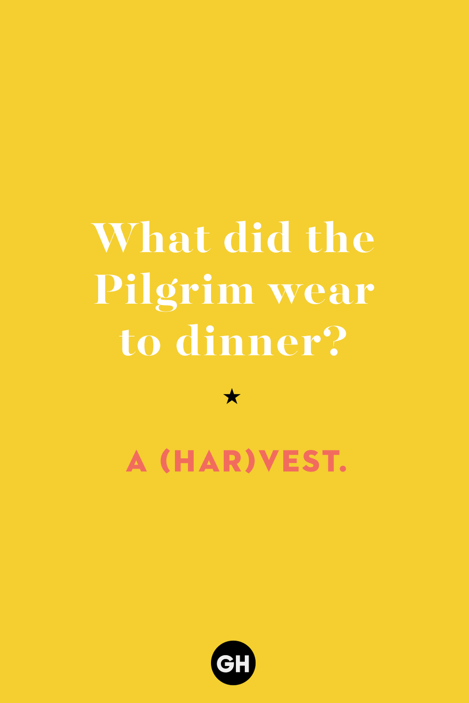 18) What did the Pilgrim wear to dinner?