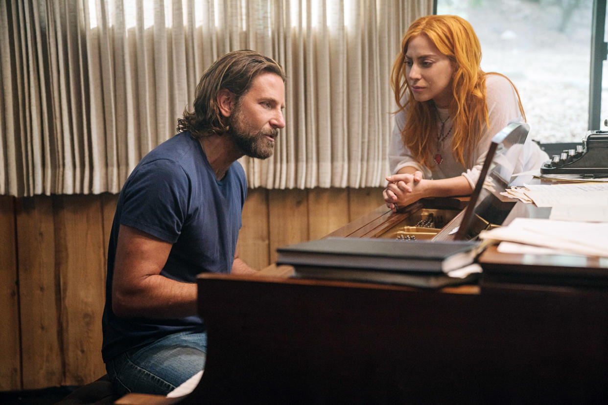 Bradley Cooper and Lady Gaga in <em>A Star Is Born</em>. (Photo: Clay Enos/Warner Bros./ Everett Collection)