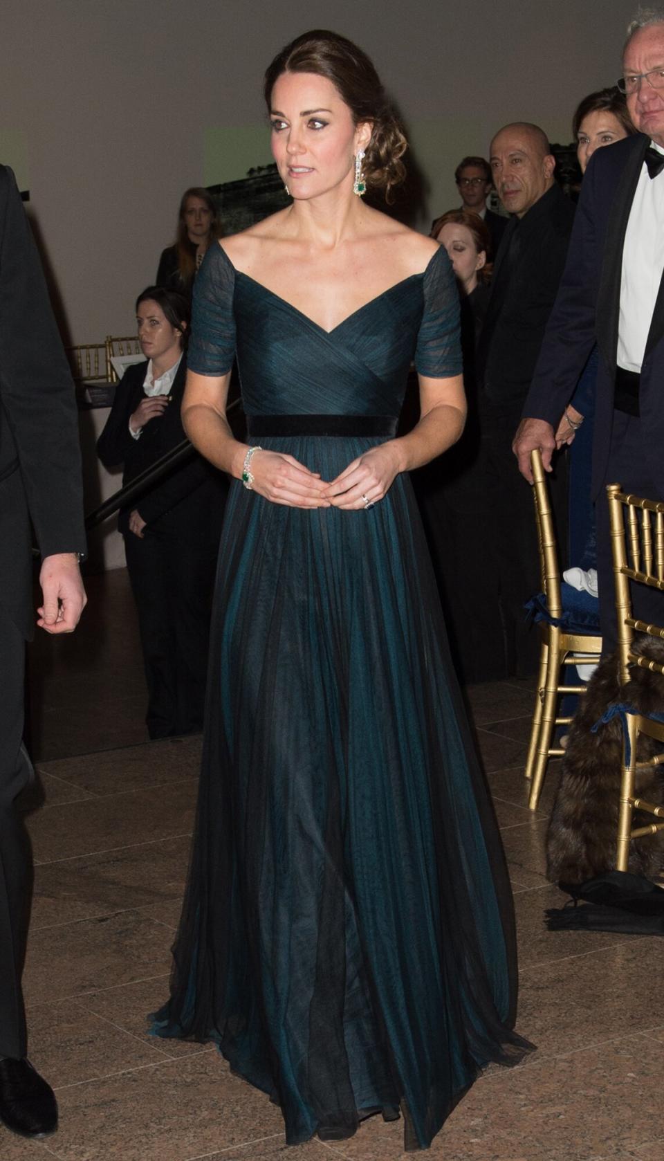 Catherine, Duchess of Cambridge attend the St. Andrews 600th Anniversary Dinner on December 9, 2014 in New York City