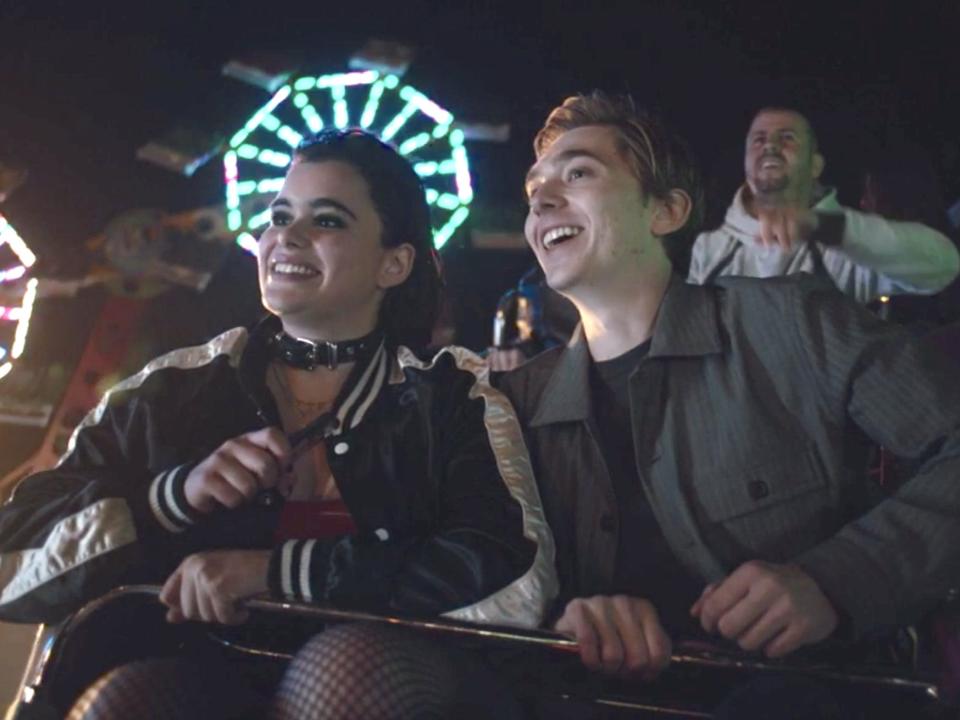 Kat and Ethan on a carnival ride on season one of "Euphoria."