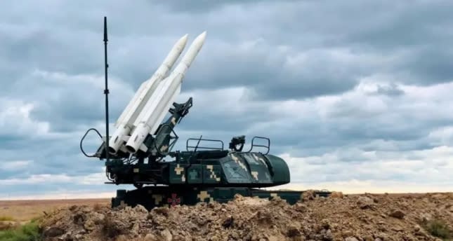 烏軍79K6 鵜鶘3D相控陣雷達可搭配山毛櫸防空導彈系統。 圖 : 翻攝自俄軍 Telegram