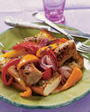 Open-Face Sausage & Pepper Sandwiches Recipe