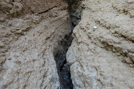 A view of dried-out riverbed of the Cijevna River, in the village Dinosa, near Tuzi, Montenegro, October 20, 2018. REUTERS/Stevo Vasiljevic