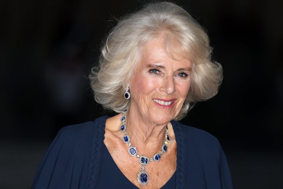 Queen Camilla arriving at the Palace of Versailles, September 2023 (Getty Images)