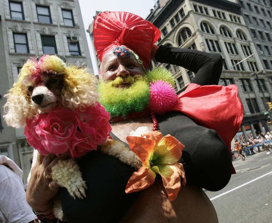 La Miss Colombia barbuda era todo un personaje en Nueva York. Foto: Getty Images