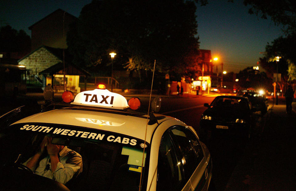 Stock image of a south-western Sydney taxi parked on the side of a road. Source: Getty