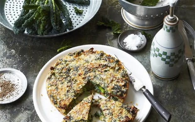 Cavolo nero and porcini tortino  - Clare Winfield