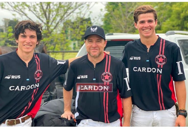 En familia: Ignacio "Nachi" Heguy, con sus sobrinos Antonio y Cruz, conquistó el Metropolitano de Alto Handicap por el club histórico de la rama "Alberto Pedro" de la familia, Indios Chapaleufú II.