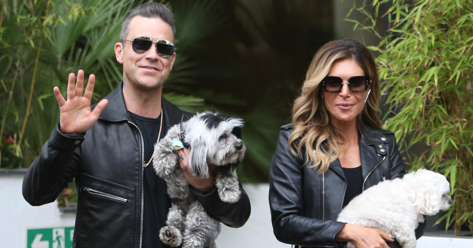 Robbie made an appearance on Loose Women with his wife Ayda Field earlier this month (Copyright: Rocky/Wenn)