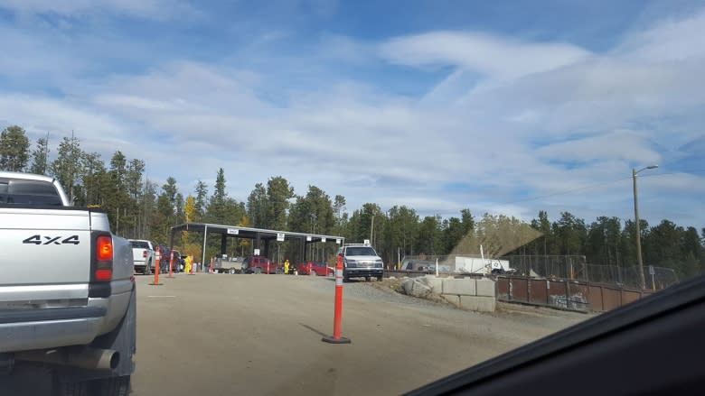 Hundreds line up for hazardous waste drop-off in Whitehorse