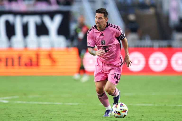 Lionel Messi durante el juego del sábado entre el Inter Miami y el St. Louis City. (Megan Briggs)