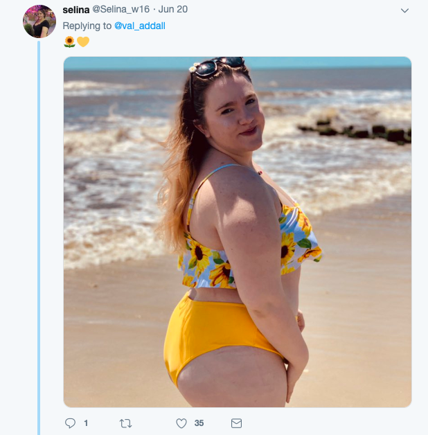 body positive bikini twitter thread