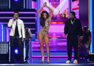 <p>Luis Fonsi (left) and Daddy Yankee (right) perform onstage during the 60th Annual Grammy Awards at Madison Square Garden in New York City on January 28, 2018. (Photo: Getty Images) </p>