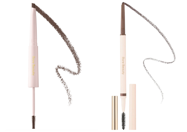 The Brow Harmony Pencil and Gel duo (left) and the Brow Harmony Precision Pencil (right).<p>Photos: Courtesy of Rare Beauty</p>