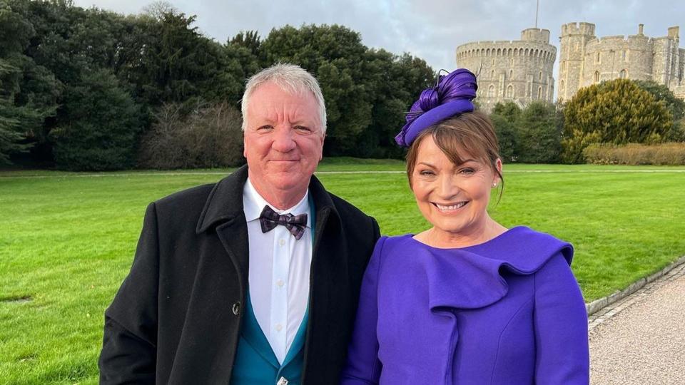 lorraine and steve looking smart 