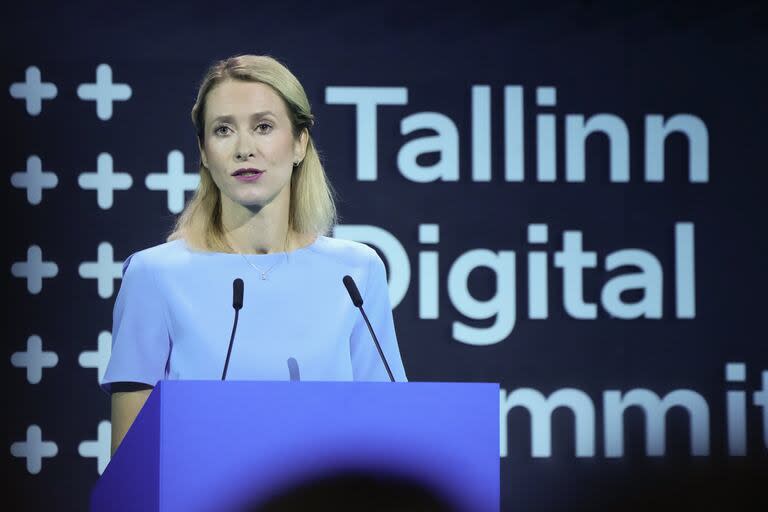 La primera ministra estonia, Kaja Kallas (Archivo)  