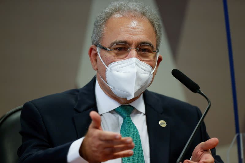 FILE PHOTO: Meeting of the Parliamentary Inquiry Committee (CPI) at the Federal Senate in Brasilia