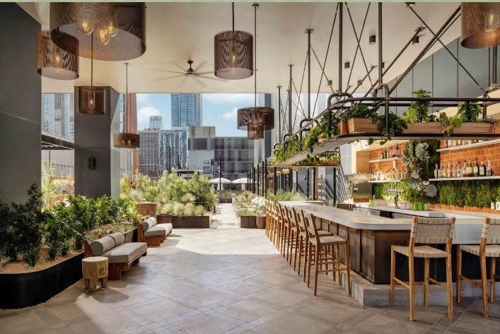 Arriba Abajo Rooftop Cantina has opened on the fourth floor of the Thompson Austin and Tommie Austin hotels.