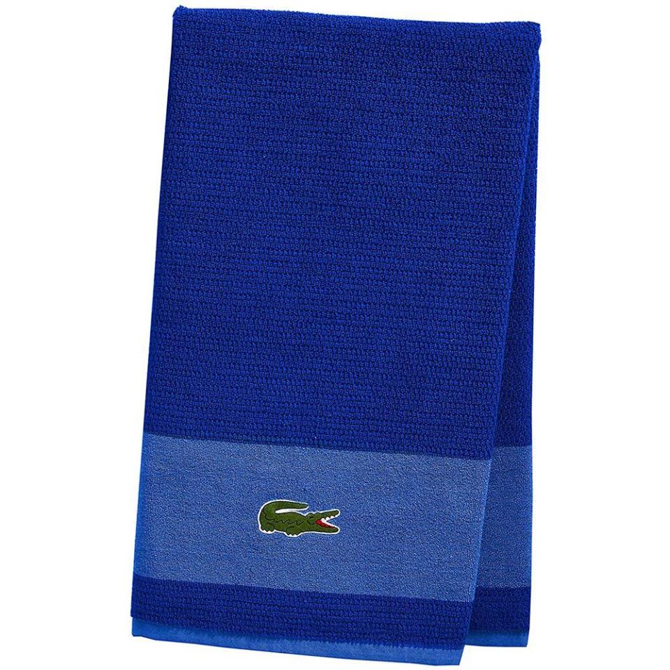 15) Lacoste Match Bath Towel