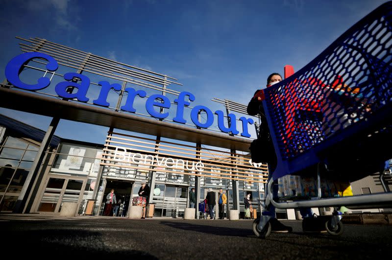 FILE PHOTO: Carrefour Hypermarket store in France