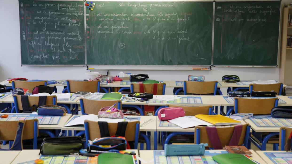 Primary school classroom.