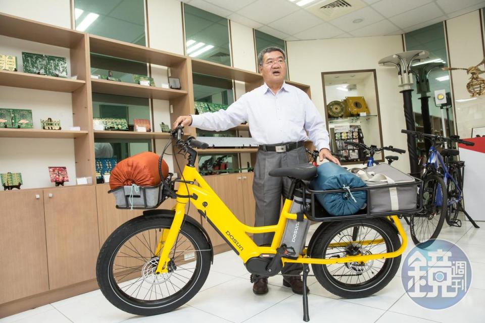 簡榮坤表示跨產業做E-Bike「缺料」是最大的艱辛，為此在台中組建研發團隊、尋找供應鏈。