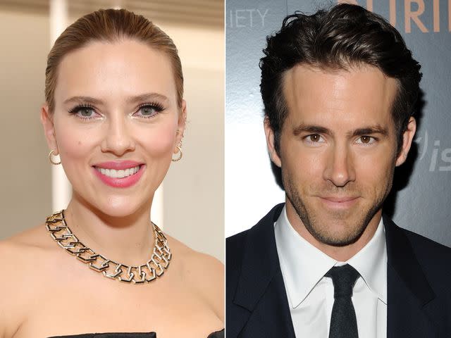 Monica Schipper/Getty ; Stephen Lovekin/Getty Scarlett Johansson; Ryan Reynolds