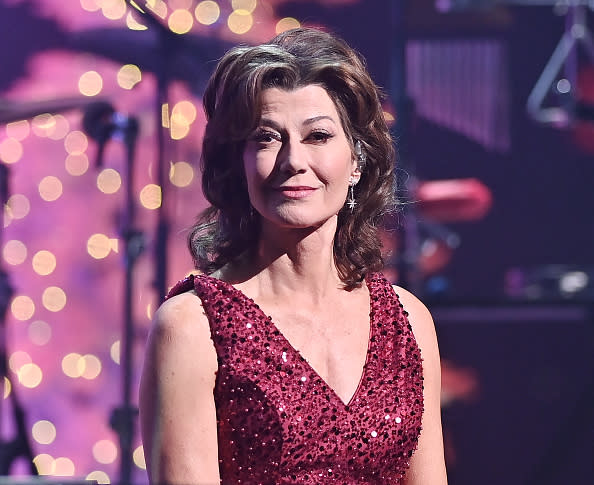ATLANTA, GEORGIA – NOVEMBER 26: Singer Amy Grant onstage during opening night of the “2023 Christmas” tour at Cobb Energy Performing Arts Center on November 26, 2023 in Atlanta, Georgia. (Photo by Paras Griffin/Getty Images)