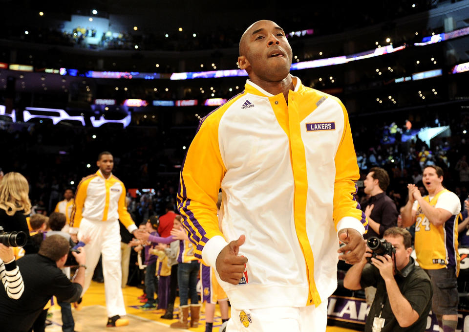 On Dec. 8, 2013, Bryant steps onto the court for his first game since tearing his Achilles the previous spring. Unsurprisingly, he&nbsp;received a huge ovation from the Staples Center crowd all throughout that night's contest&nbsp;against the Toronto Raptors.