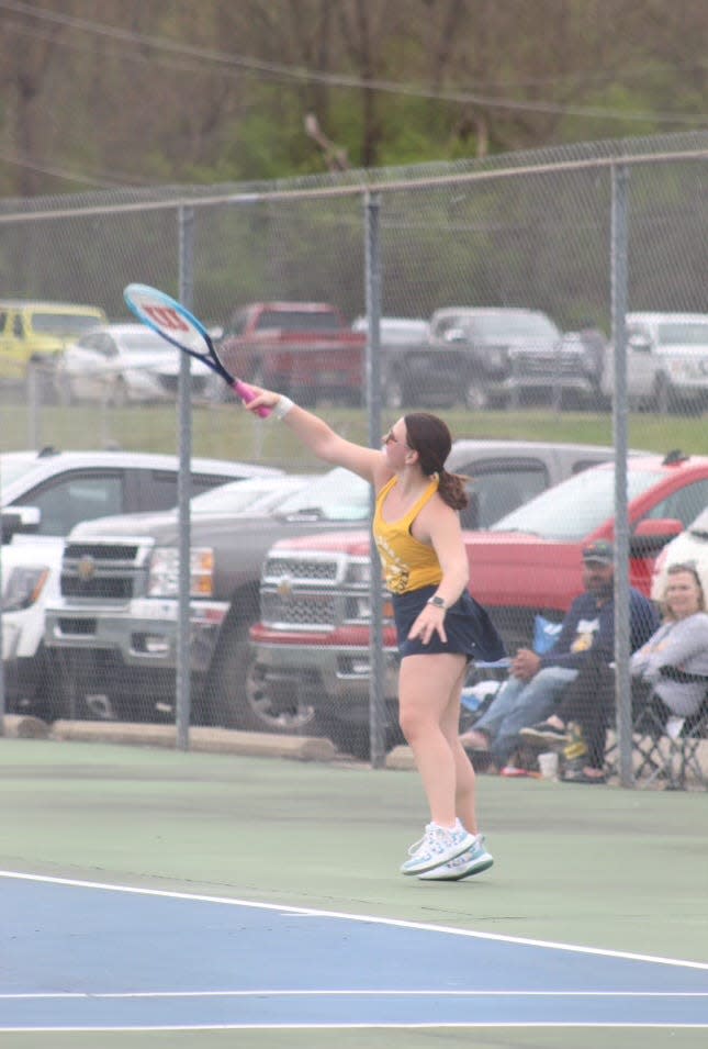 No. 2 singles competitor Annzley Francis won two of her matches this past week.