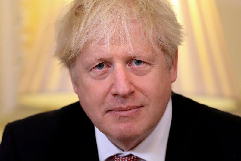 Britain's PM Johnson meets Ukraine's President Zelenskiy in London