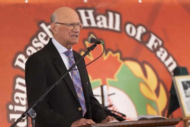 Marty Brennaman was joined by his son Thom, Bob Uecker in his