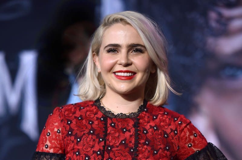 Mae Whitman announced her pregnancy after reuniting with her "Parenthood" co-stars Lauren Graham and Miles Heizer. File Photo by Chris Chew/UPI