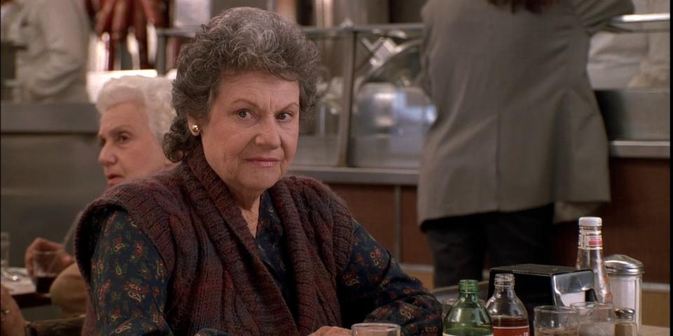 Director Robert Reiner's mother makes a cameo in the film.