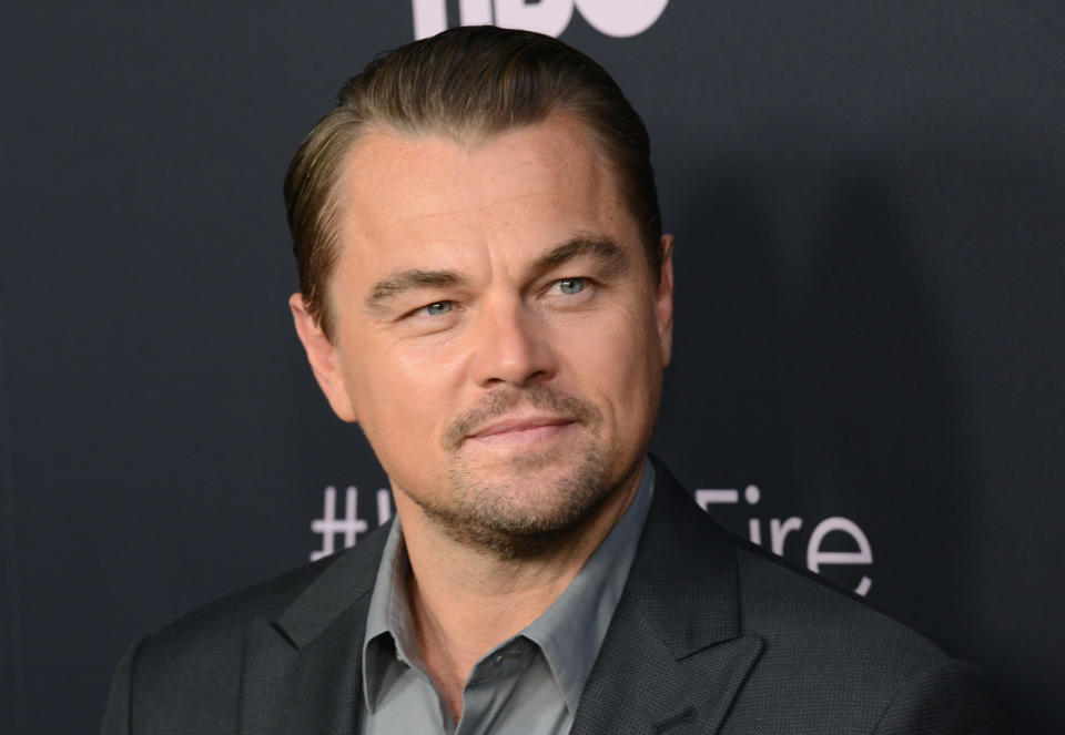 LOS ANGELES, CA - JUNE 05:  Leonardo DiCaprio arrives fo the LA Premiere Of HBO's "Ice On Fire"held at LACMA on June 5, 2019 in Los Angeles, California.  (Photo by Albert L. Ortega/Getty Images)